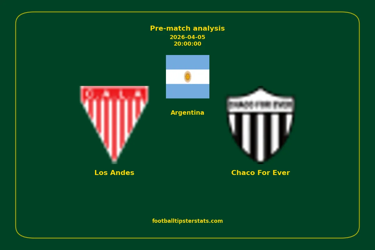 Pre-match analysis: Los Andes vs Chaco For Ever on 2026-04-05